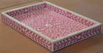 Bone Inlay - 2 Drawer Bedside Cabinet