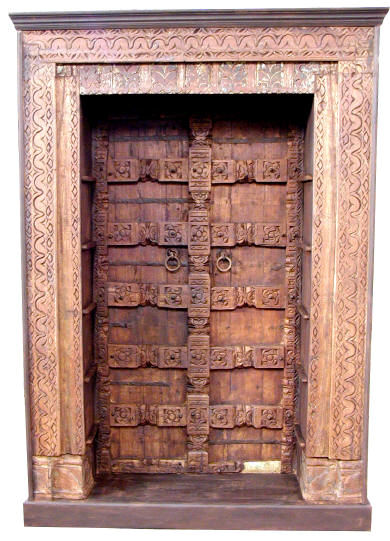 Indian Carved Wood Doors,Indian Antique Wooden Doors,Indian Hand Carved Wood Doors,Indian Antique Wooden Doors Exporter