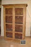 wooden carved glass cabinet