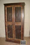 wooden colonial armoire