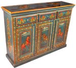 indian traditional painted almirah